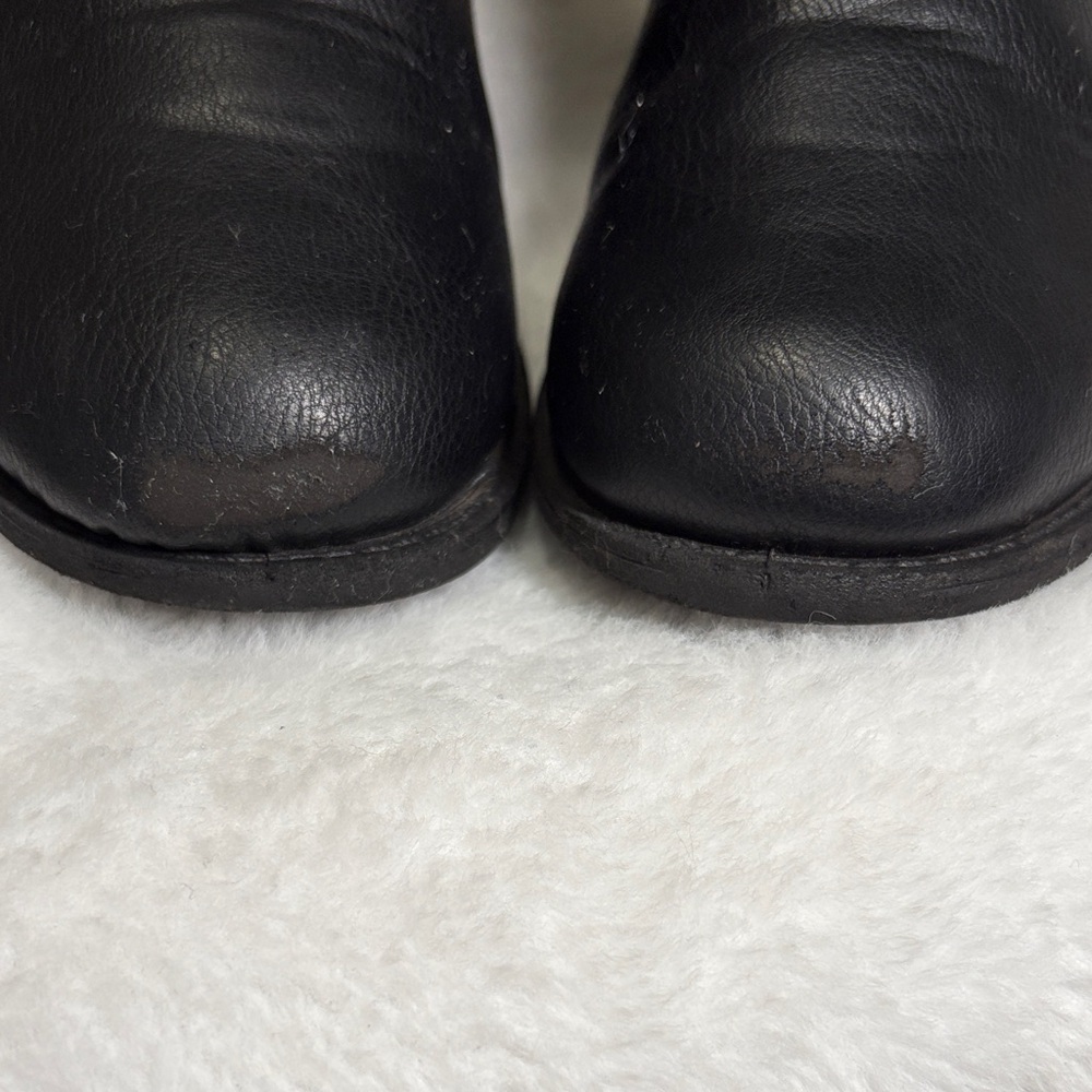Black Girls's Riding Boots - Picture 3 of 9